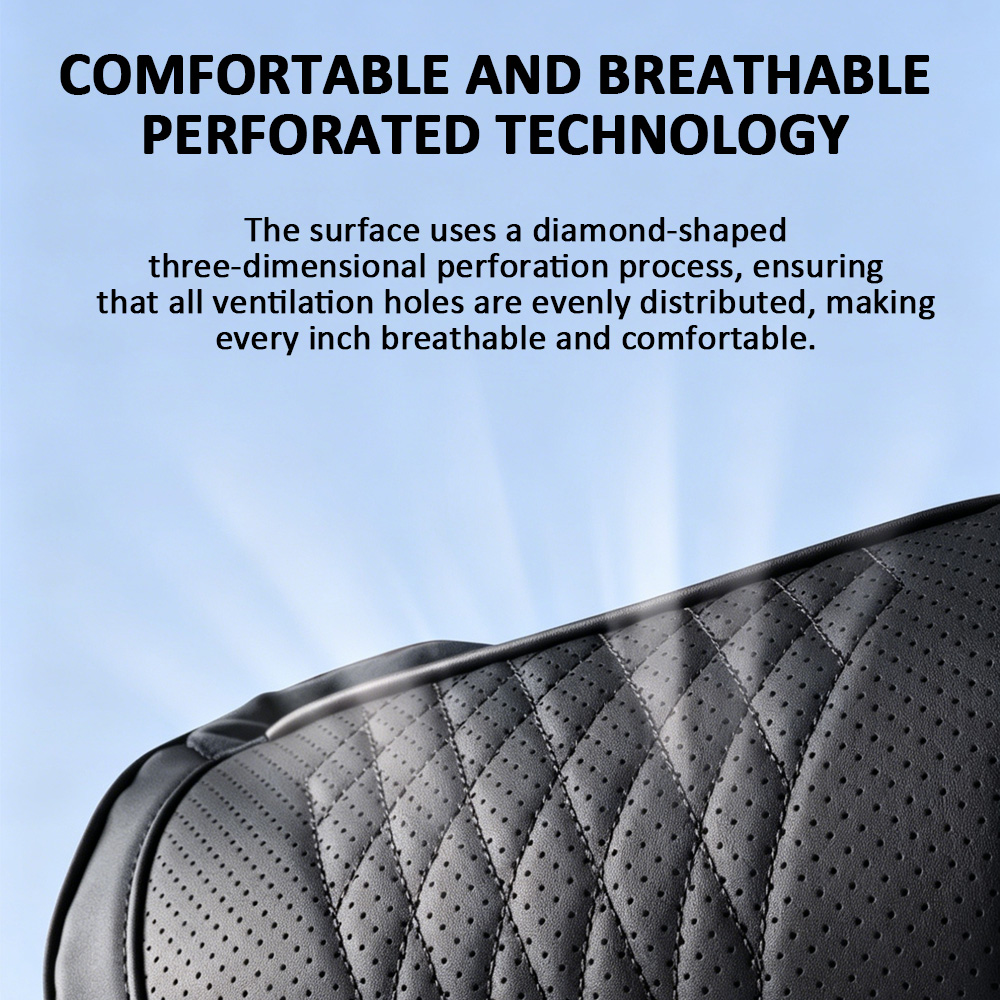 وسادة فاخرة لمسند رأس السيارة  - مراجعة Memory Foam Car Neck Pillow Lumbar Support وسعره