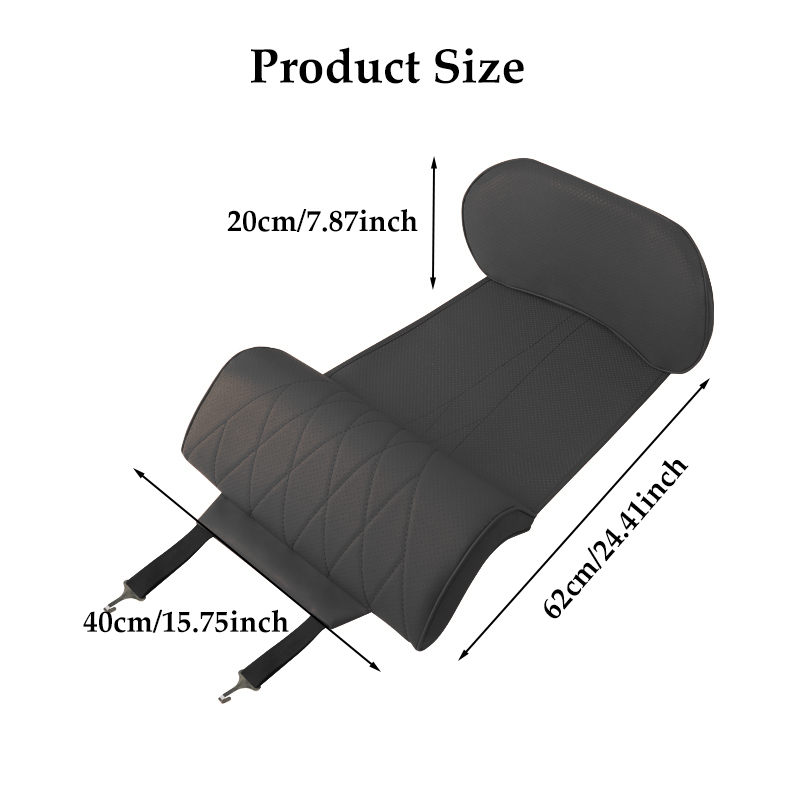 غطاء مقعد سيارة من جلد النابا  - مراجعة Memory Foam Car Neck Pillow Lumbar Support وسعره