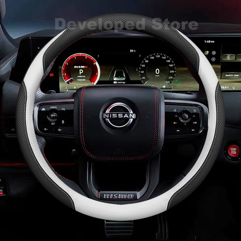 غطاء عجلة قيادة السيارة لنيسان - مراجعة Car Steering Wheel Cover Anti Slip Breathable وسعره