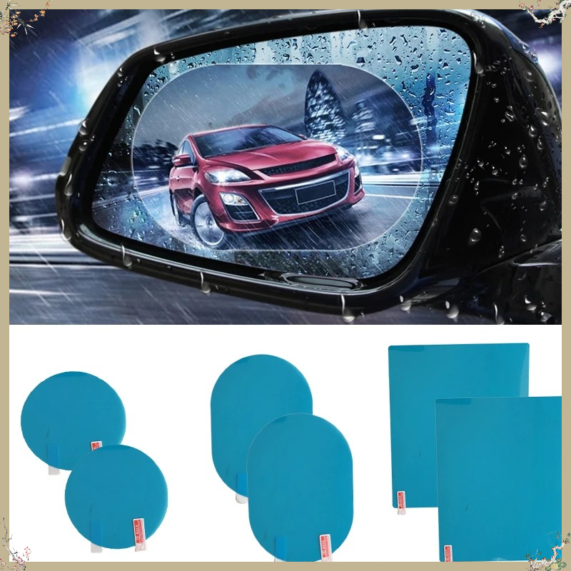 قطعتان من فيلم مرآة السيارة ال - مراجعة Anti Glare Car Rearview Mirror Film وسعره