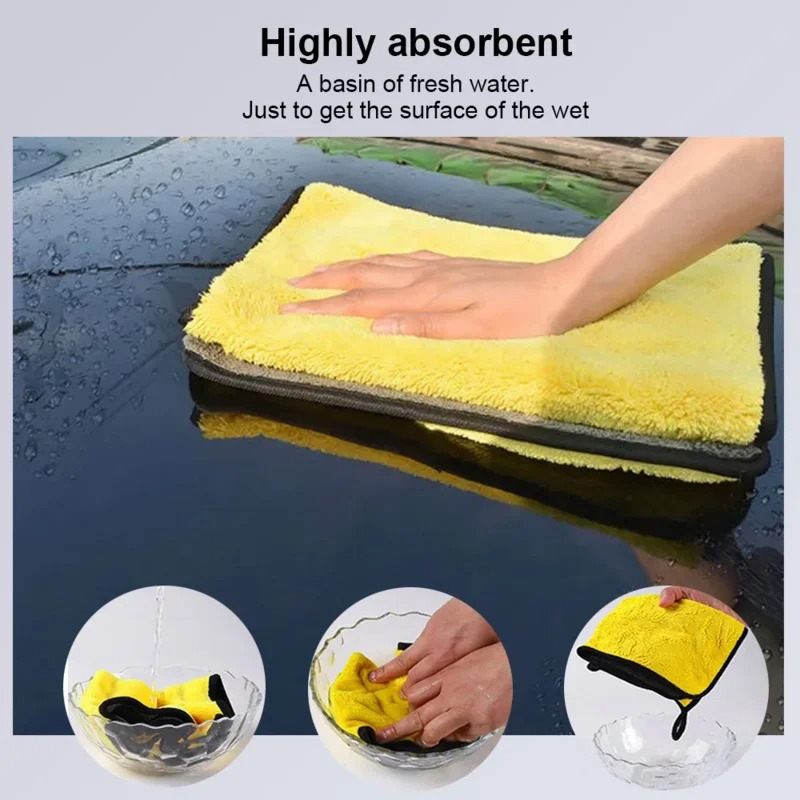 مناشف تنظيف من الألياف الدقيقة - مراجعة Microfiber Car Drying Towel Super Absorbent وسعره