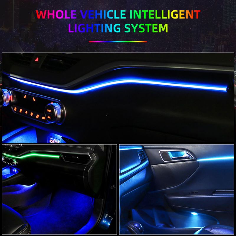 أضواء داخلية للسيارة بتقنية LE - مراجعة Led Ambient Interior Car Lights App Control وسعره