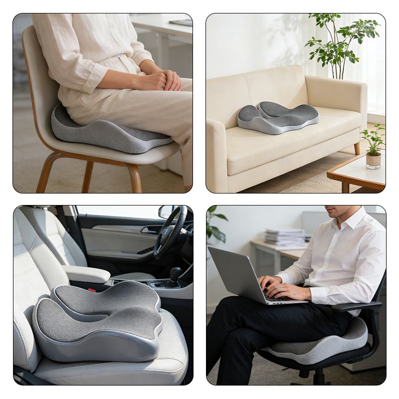 المحمولة انتعاش بطيء رغوة الذا - مراجعة Memory Foam Car Neck Pillow Lumbar Support وسعره
