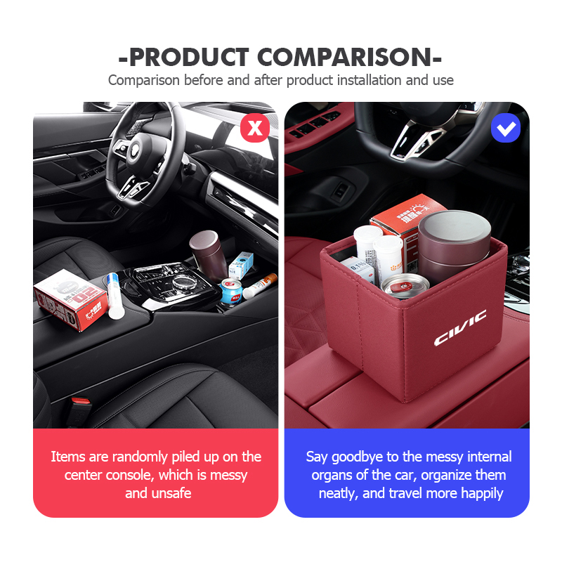 سلة مهملات للسيارة قابلة للطي  - مراجعة Waterproof Car Trash Can With Lid وسعره