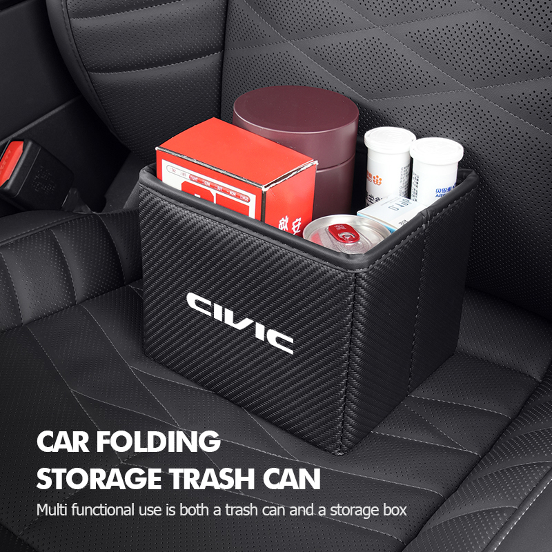 سلة مهملات للسيارة قابلة للطي  - مراجعة Waterproof Car Trash Can With Lid وسعره