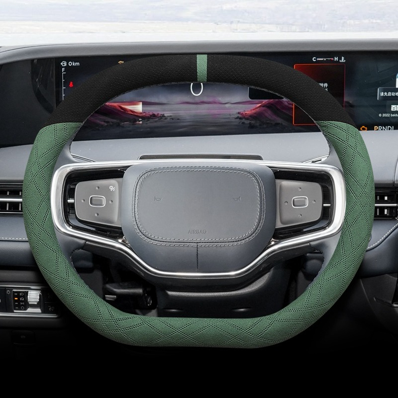 لينكولن نوتيلوس 2021-2025 نابا - مراجعة Car Steering Wheel Cover Anti Slip Breathable وسعره