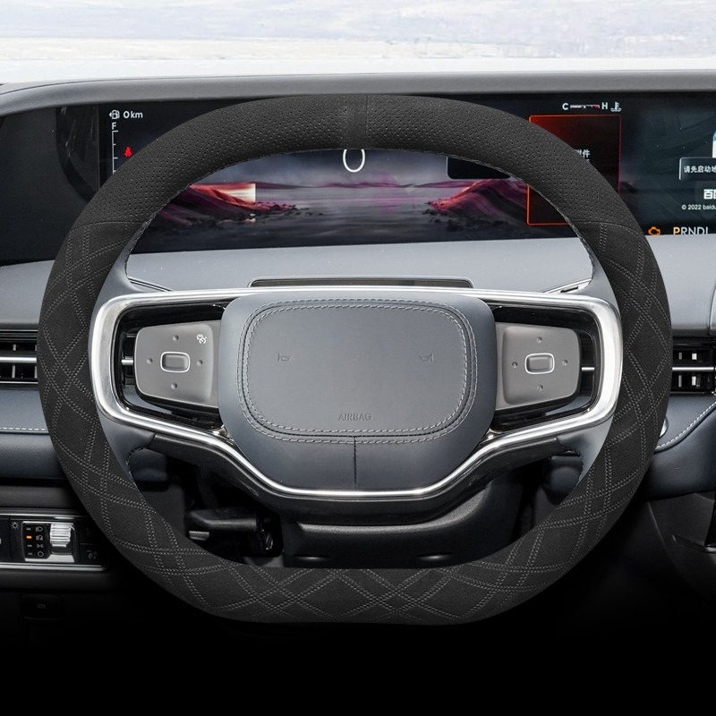لينكولن نوتيلوس 2021-2025 نابا - مراجعة Car Steering Wheel Cover Anti Slip Breathable وسعره