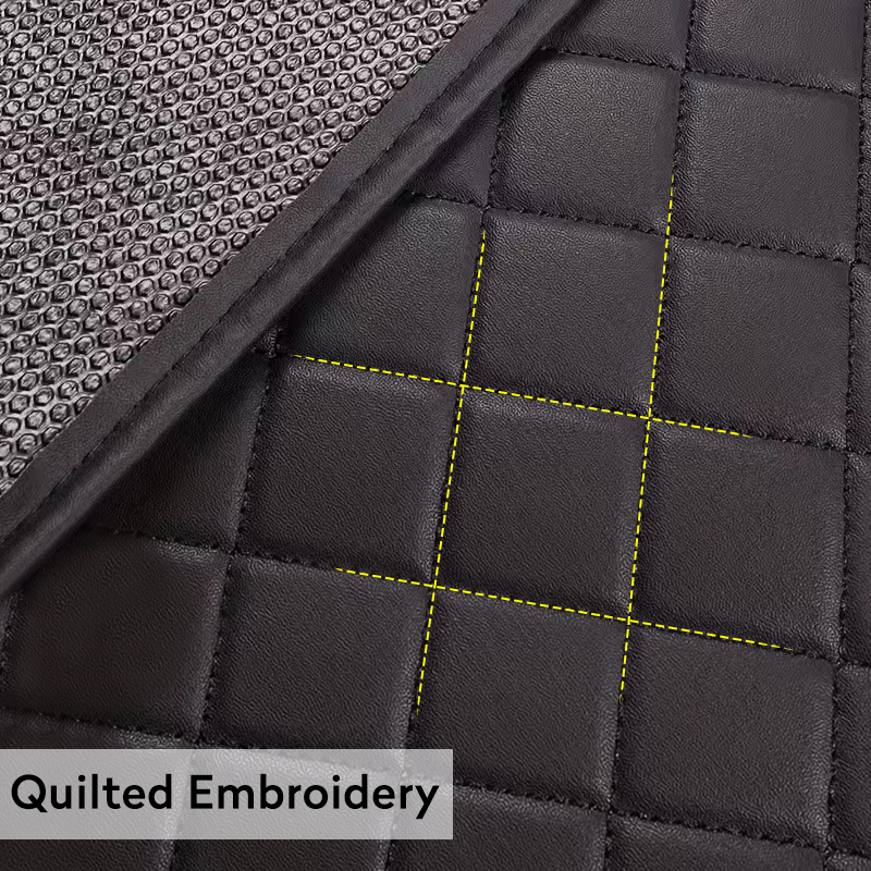 4 قطعة الحصير سيارة جلدية PU ع - مراجعة Car Floor Mats Universal Waterproof Leather وسعره