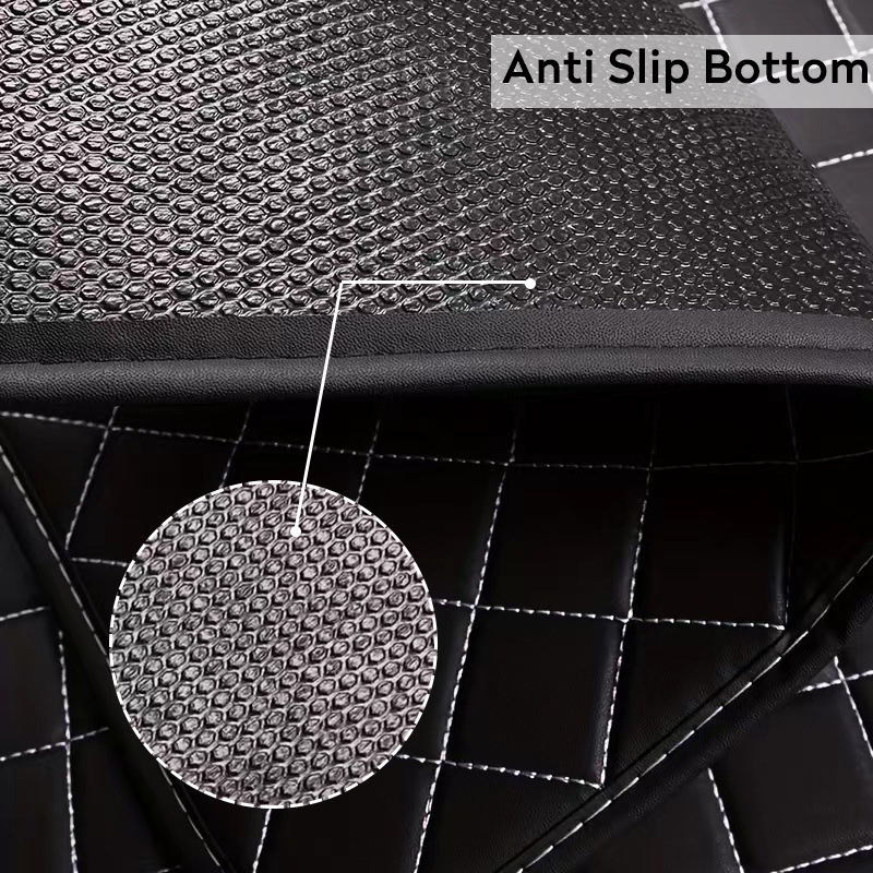 4 قطعة الحصير سيارة جلدية PU ع - مراجعة Car Floor Mats Universal Waterproof Leather وسعره