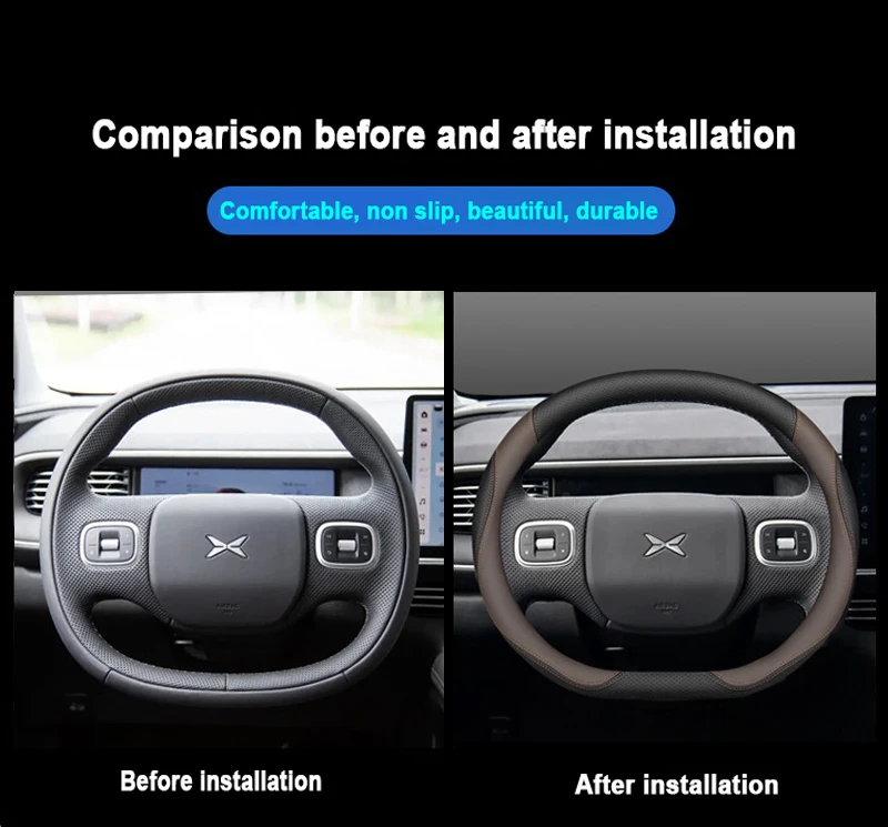 عجلة توجيه سيارة غطاء التفاف ح - مراجعة Car Steering Wheel Cover Anti Slip Breathable وسعره