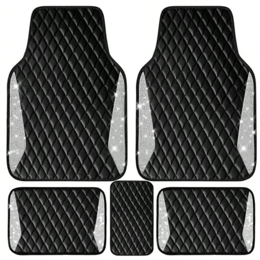 سجاد سيارة جلدي فاخر بتصميم أل - مراجعة Car Floor Mats Universal Waterproof Leather وسعره