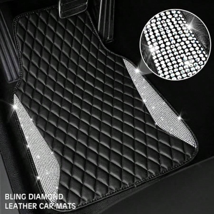 سجاد سيارة جلدي فاخر بتصميم أل - مراجعة Car Floor Mats Universal Waterproof Leather وسعره