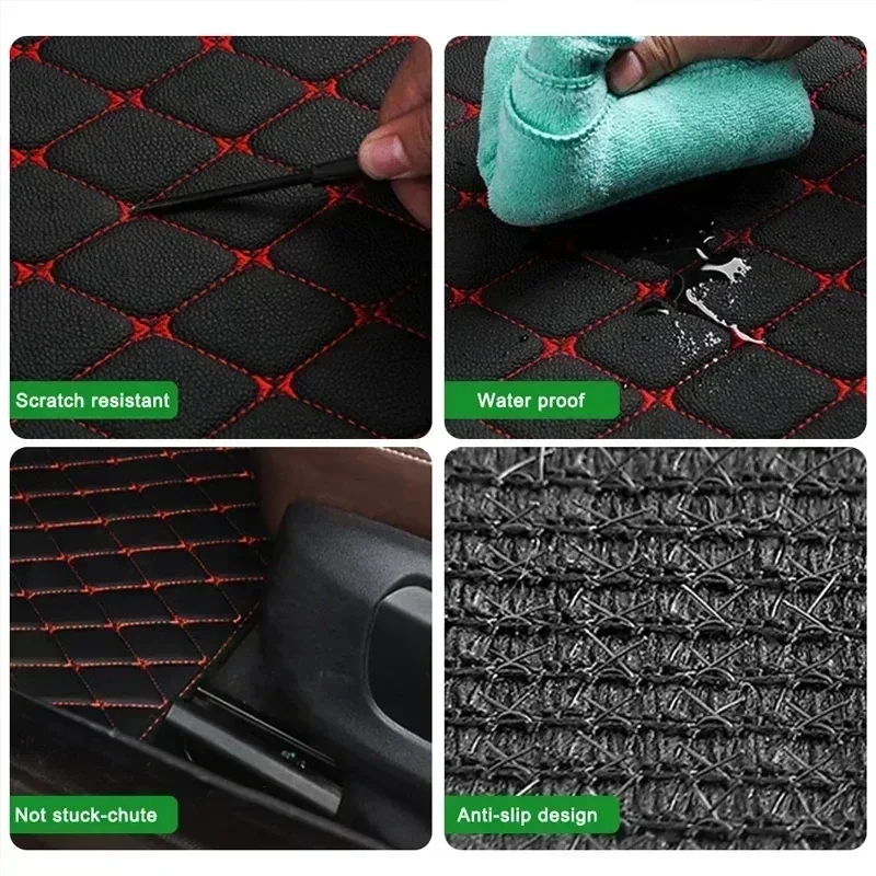 سجادات أرضية للسيارة 4 قطع، مص - مراجعة Car Floor Mats Universal Waterproof Leather وسعره