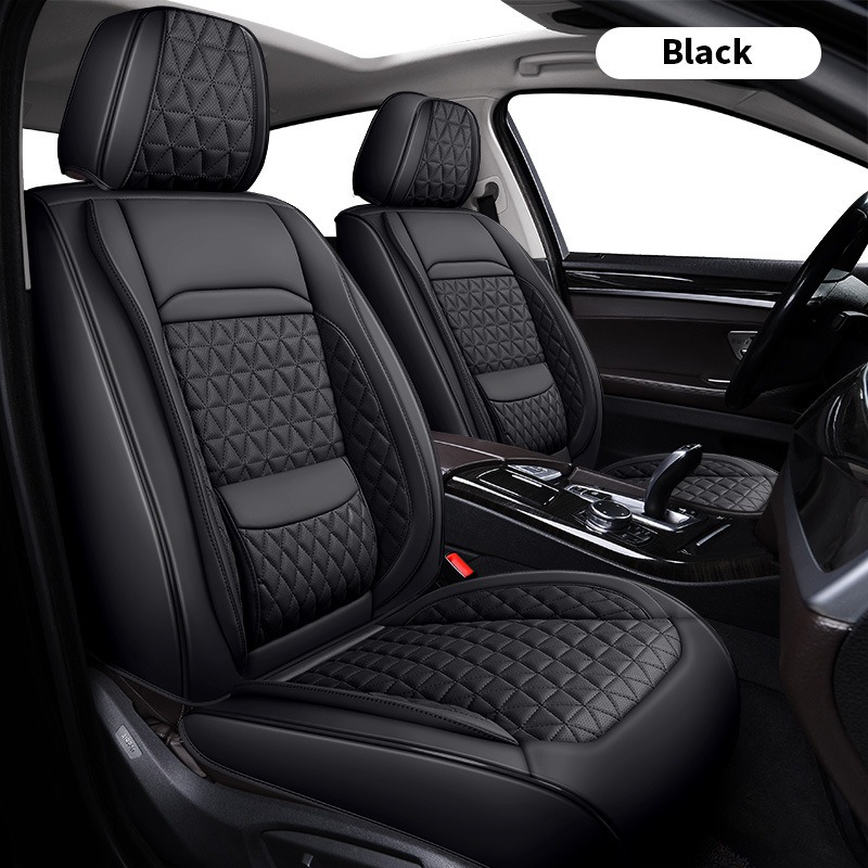 مجموعة كاملة من أغطية مقاعد ال - مراجعة Leather Car Seat Covers Full Set Universal وسعره