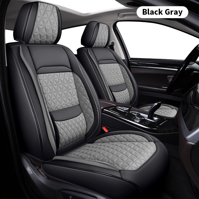 مجموعة كاملة من أغطية مقاعد ال - مراجعة Leather Car Seat Covers Full Set Universal وسعره