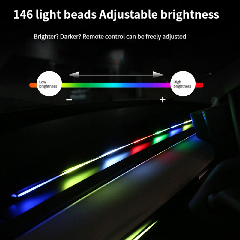 سيارة LED المحيطة ضوء 64 اللون - مراجعة Led Ambient Interior Car Lights App Control وسعره