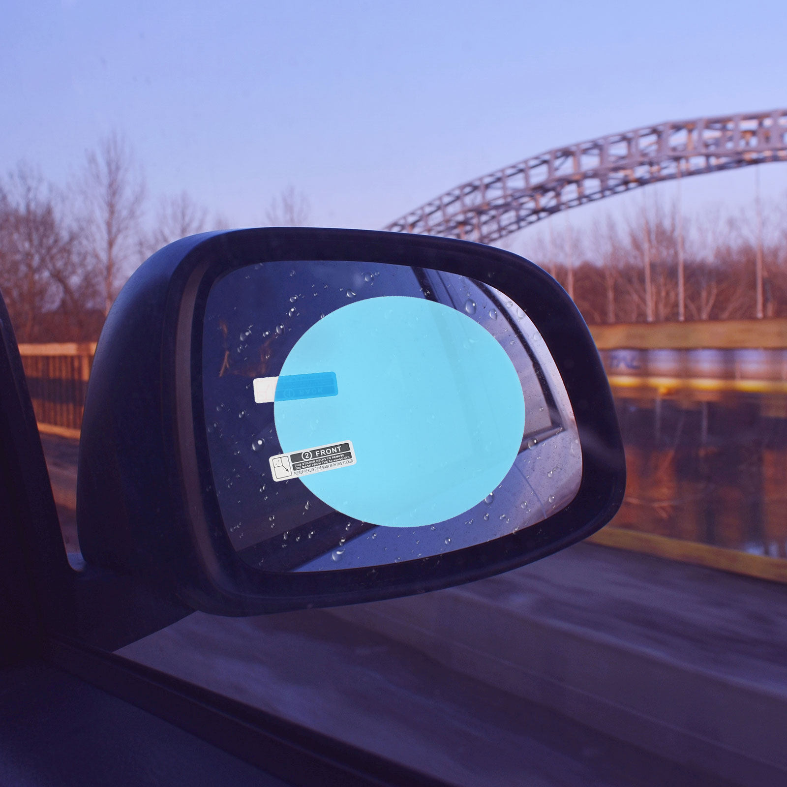 زوج واحد من أفلام مرايا السيار - مراجعة Anti Glare Car Rearview Mirror Film وسعره