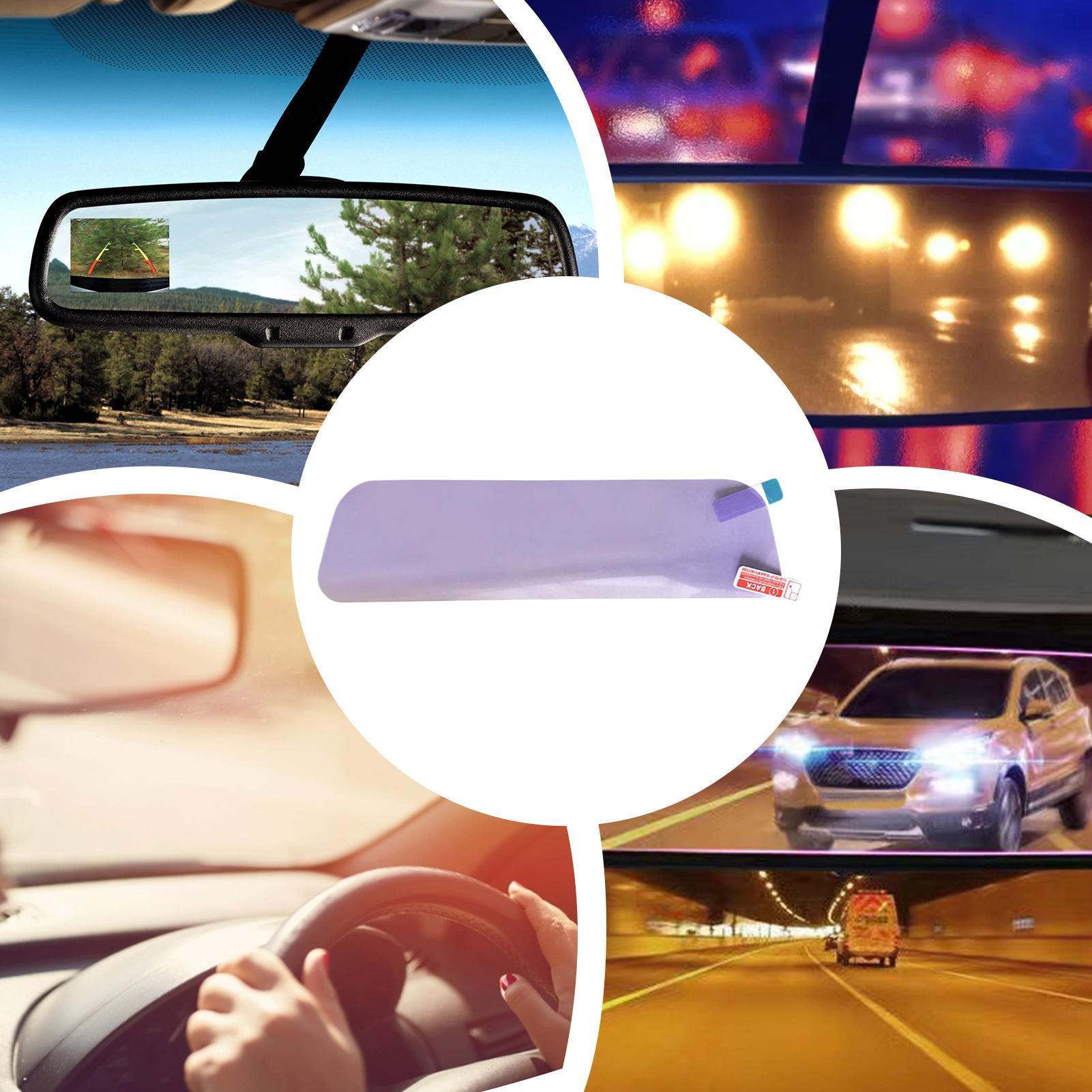 ملصق مضاد للوهج لمرآة السيارة  - مراجعة Anti Glare Car Rearview Mirror Film وسعره