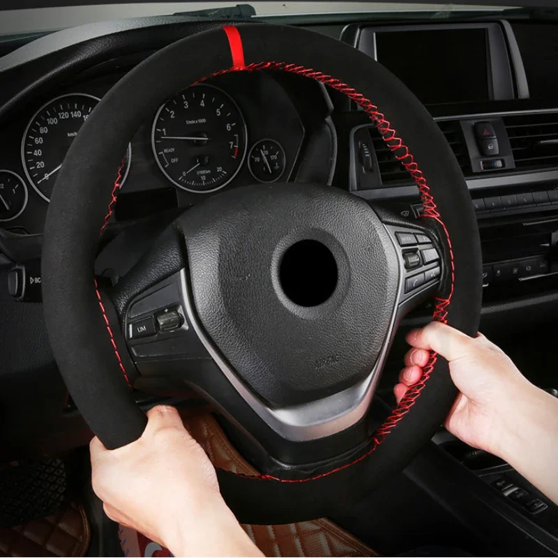 العالمي 38 سنتيمتر عجلة توجيه  - مراجعة Car Steering Wheel Cover Anti Slip Breathable وسعره