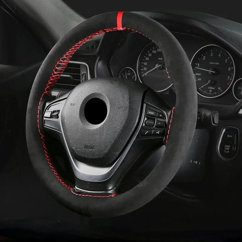 العالمي 38 سنتيمتر عجلة توجيه  - مراجعة Car Steering Wheel Cover Anti Slip Breathable وسعره