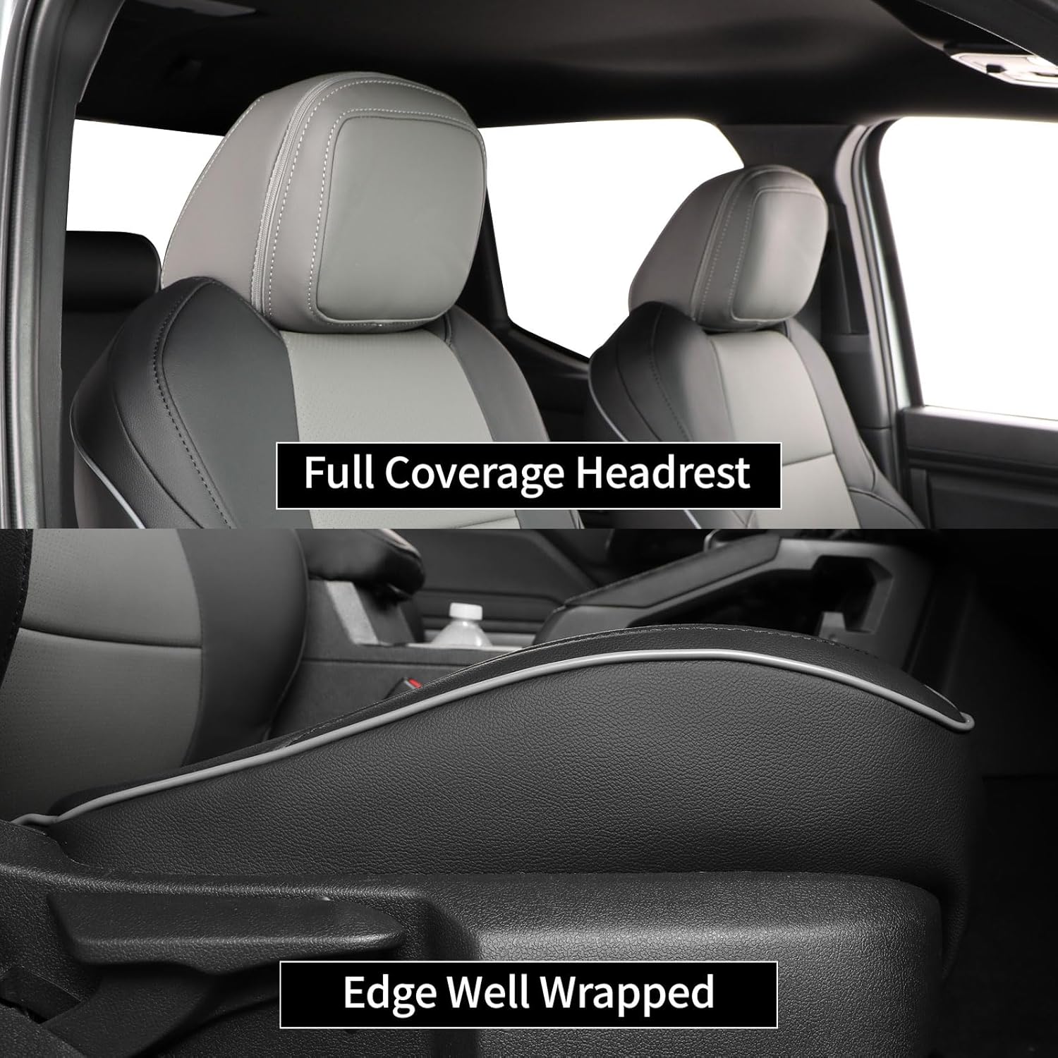 أغطية مقاعد سيارة EKR Tacoma م - مراجعة Leather Car Seat Covers Full Set Universal وسعره